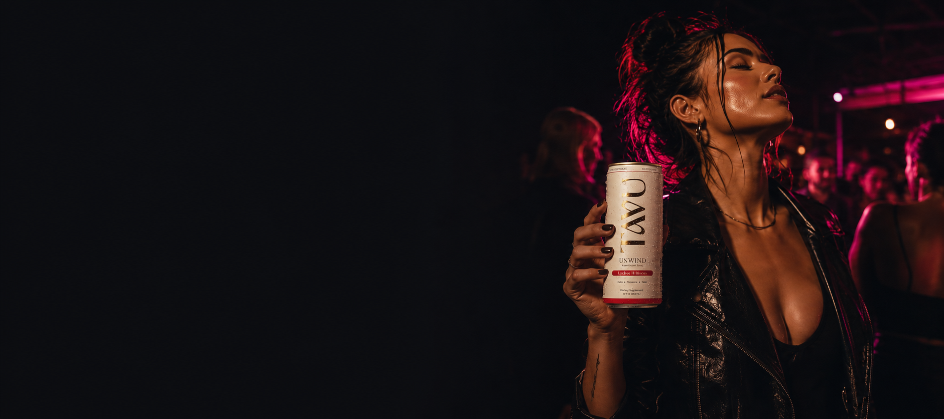 TAVU Peach Green Tea and Lychee Hibiscus cans